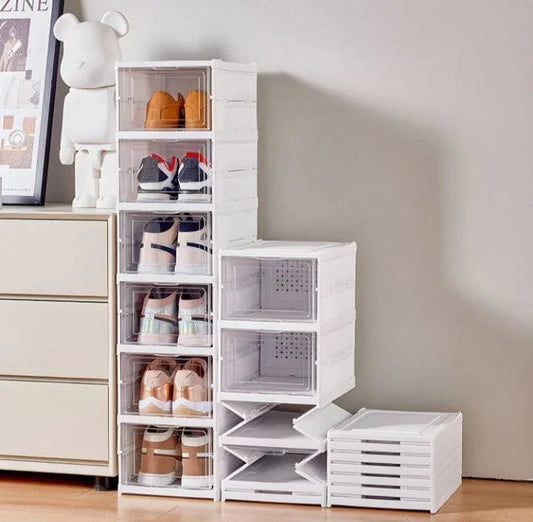Foldable shoe rack