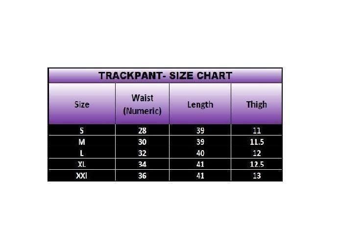 track pants size chart