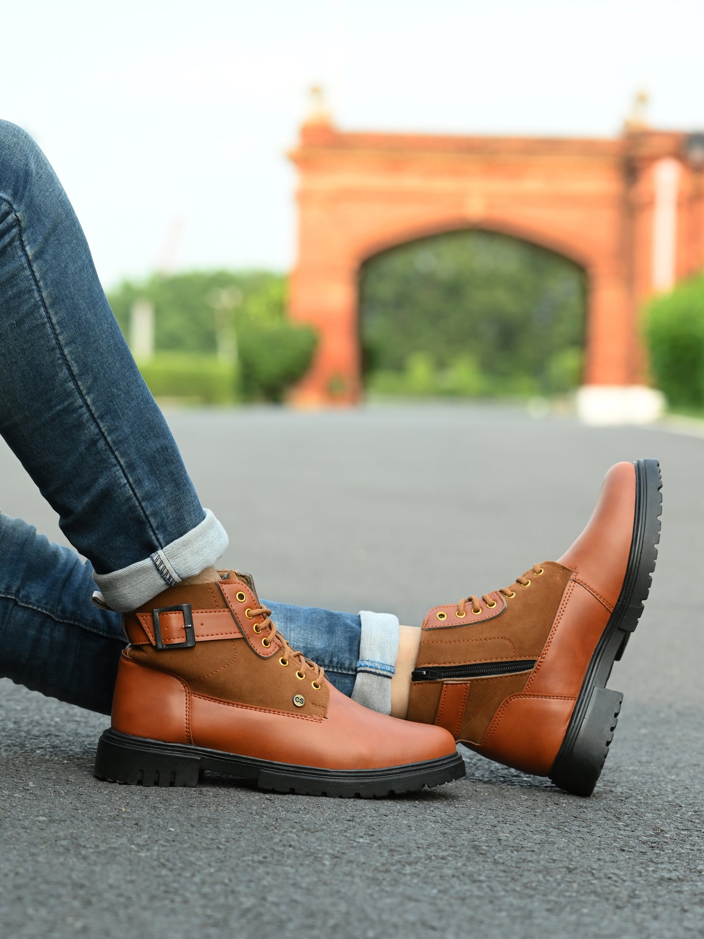 Tan Brown Leather Ankle Boots for Men – Stylish & Durable Casual Wear