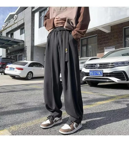 Side view of cotton casual joggers for men
