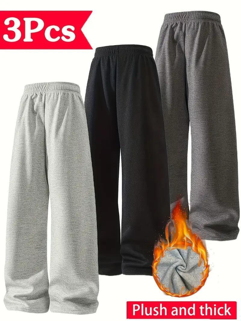 Winter casual wear fleece pants for men – combo set

