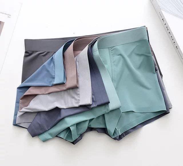 Men's Ice Silk Briefs Boxers (Pack of 4) 