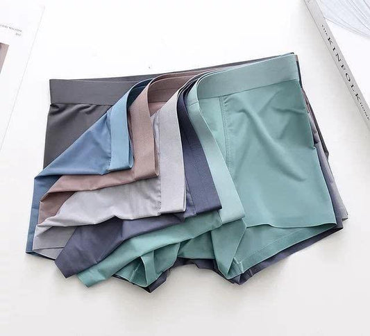 Men's Ice Silk Briefs Boxers (Pack of 4) 