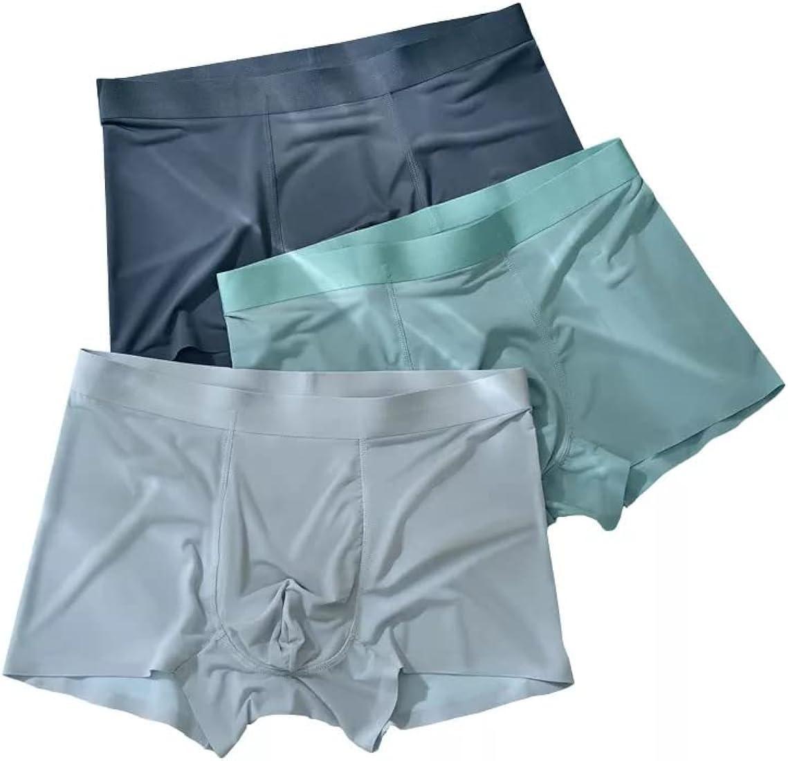 Cooling men’s innerwear made from ice silk fabric