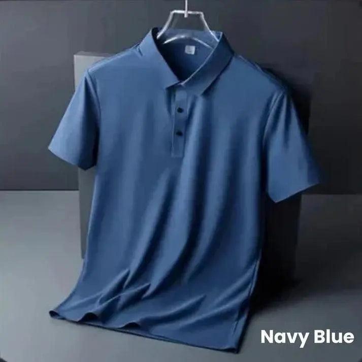 Poly Cotton Solid Half Sleeves Mens Polo T-shirt 