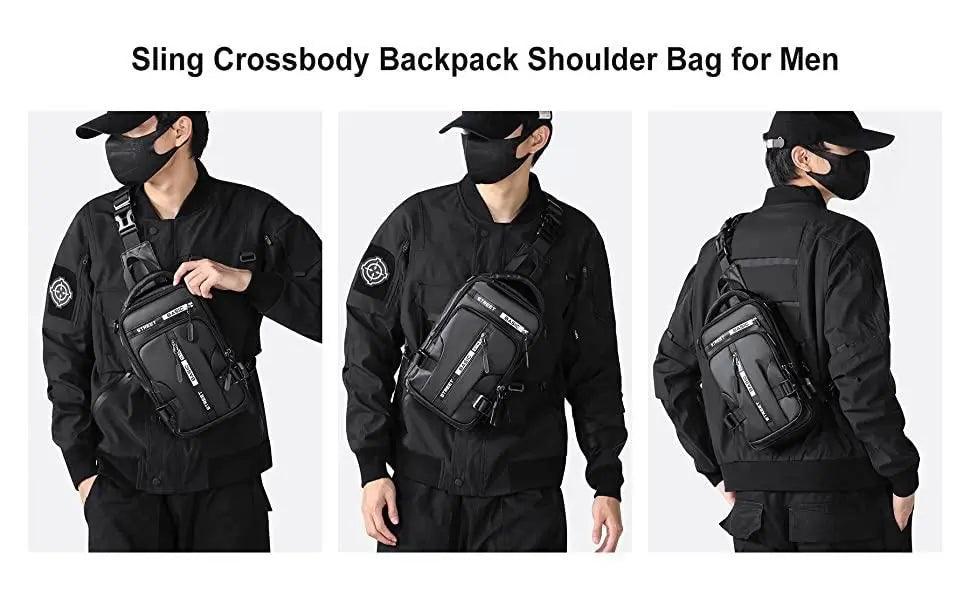Sling Bag with USB Charging Port 