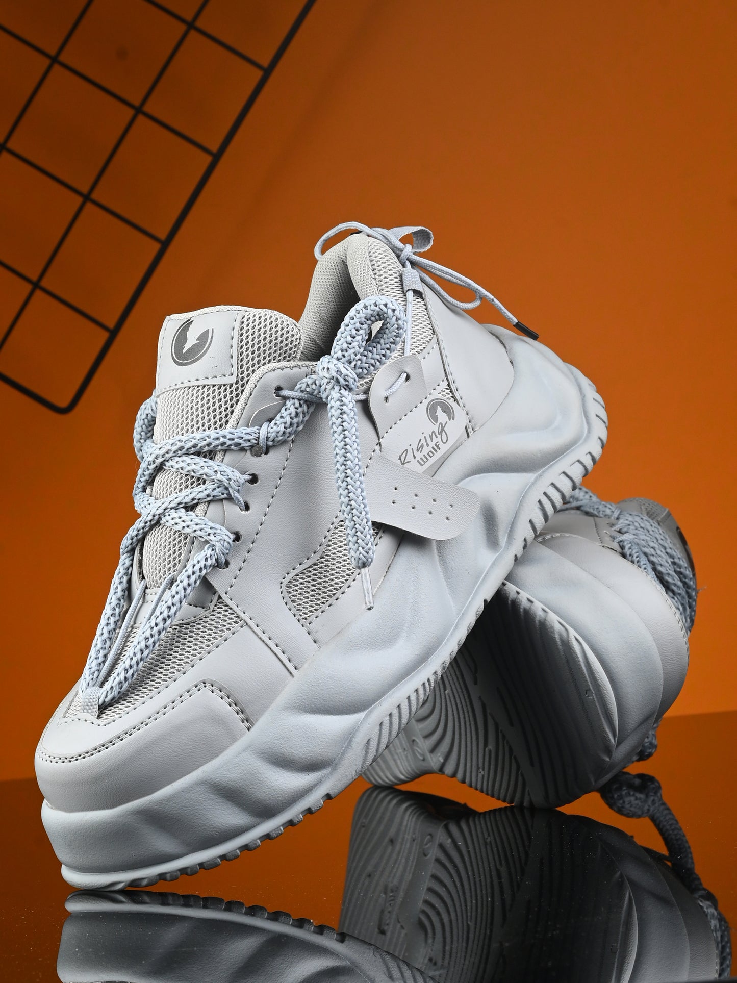 Men’s white chunky sneakers